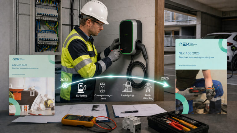 Dette endrer seg for ladeinstallasjon i NEK 400:2026